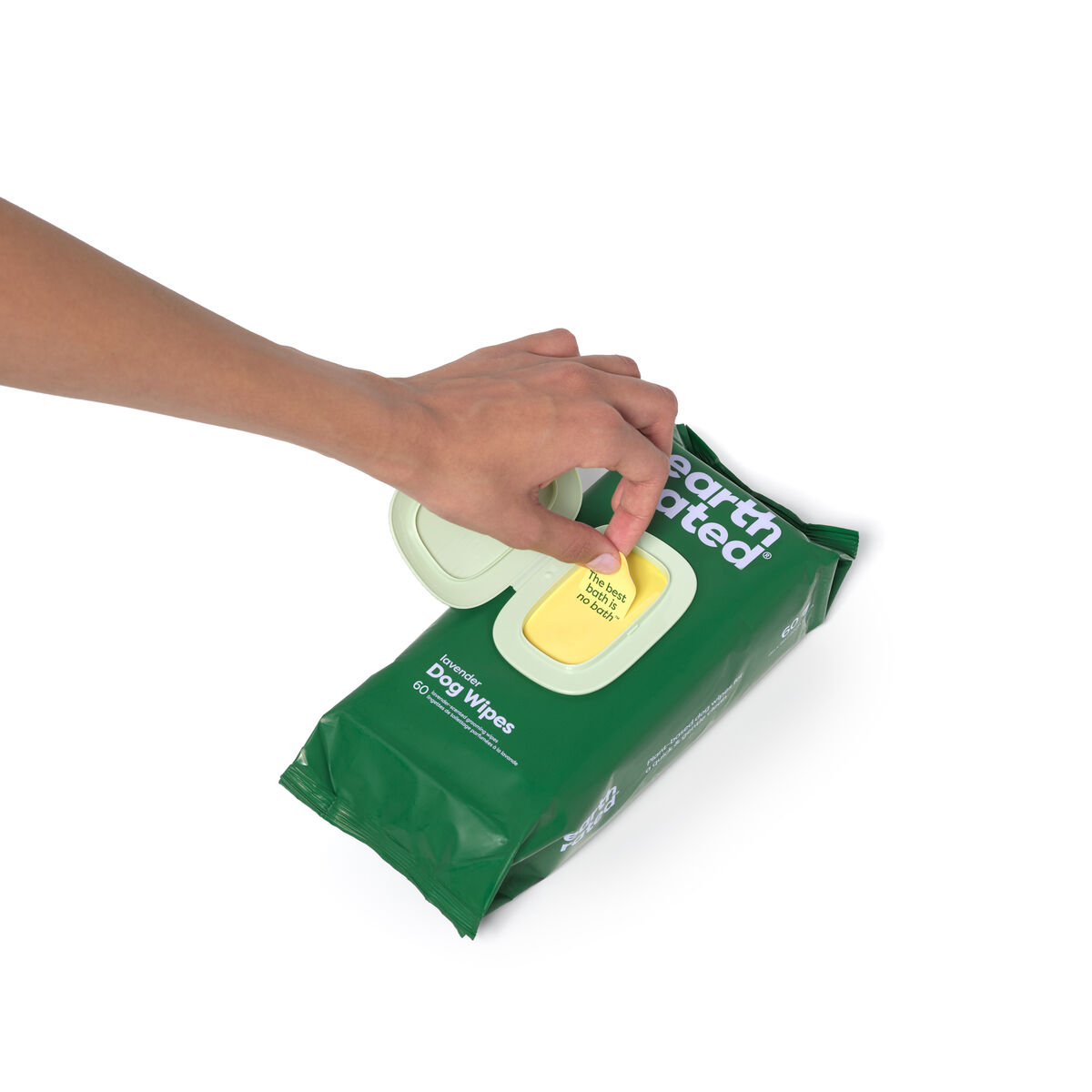 Șervețele umede pentru animale de companie Earth Rated Lavandă (60 Piese)