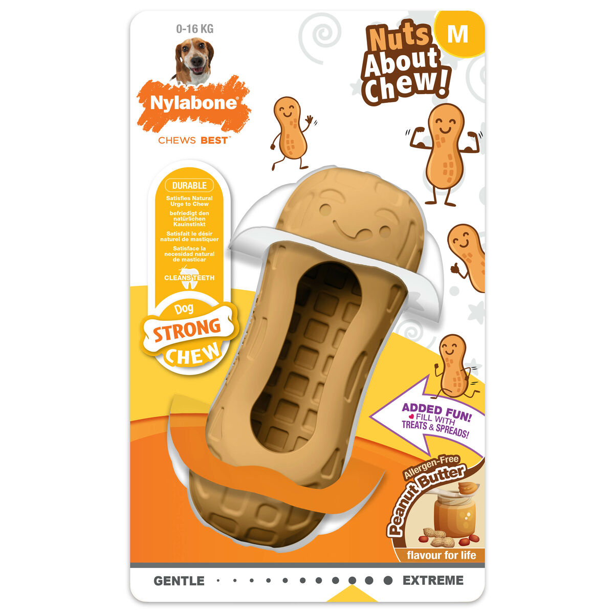 Distribuitor de mâncare 2 în 1 jucărie pentru animale de companie Nylabone