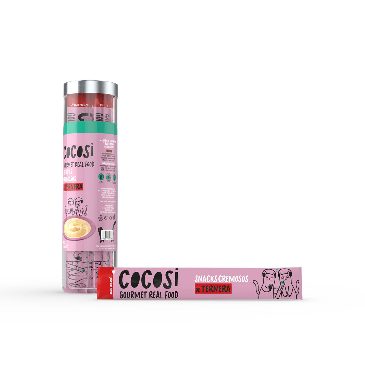 Snack for Cats Cocosi Gourmet Real Food Carne de vită 10 Piese (8 Unități)