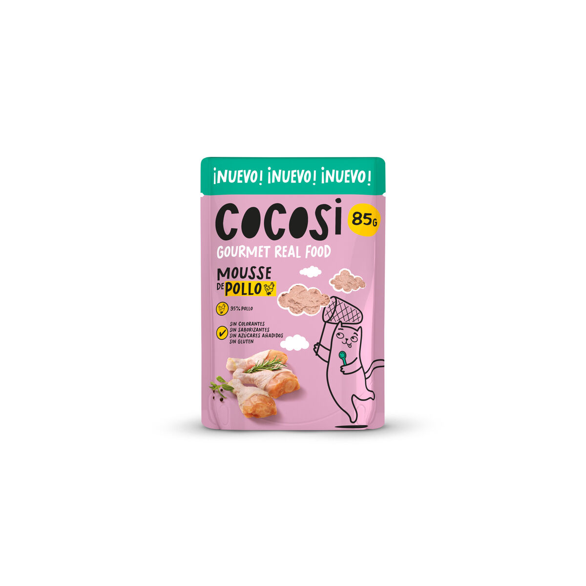 Mâncare pentru pisici Cocosi Gourmet Real Food 80 g 12 Unități