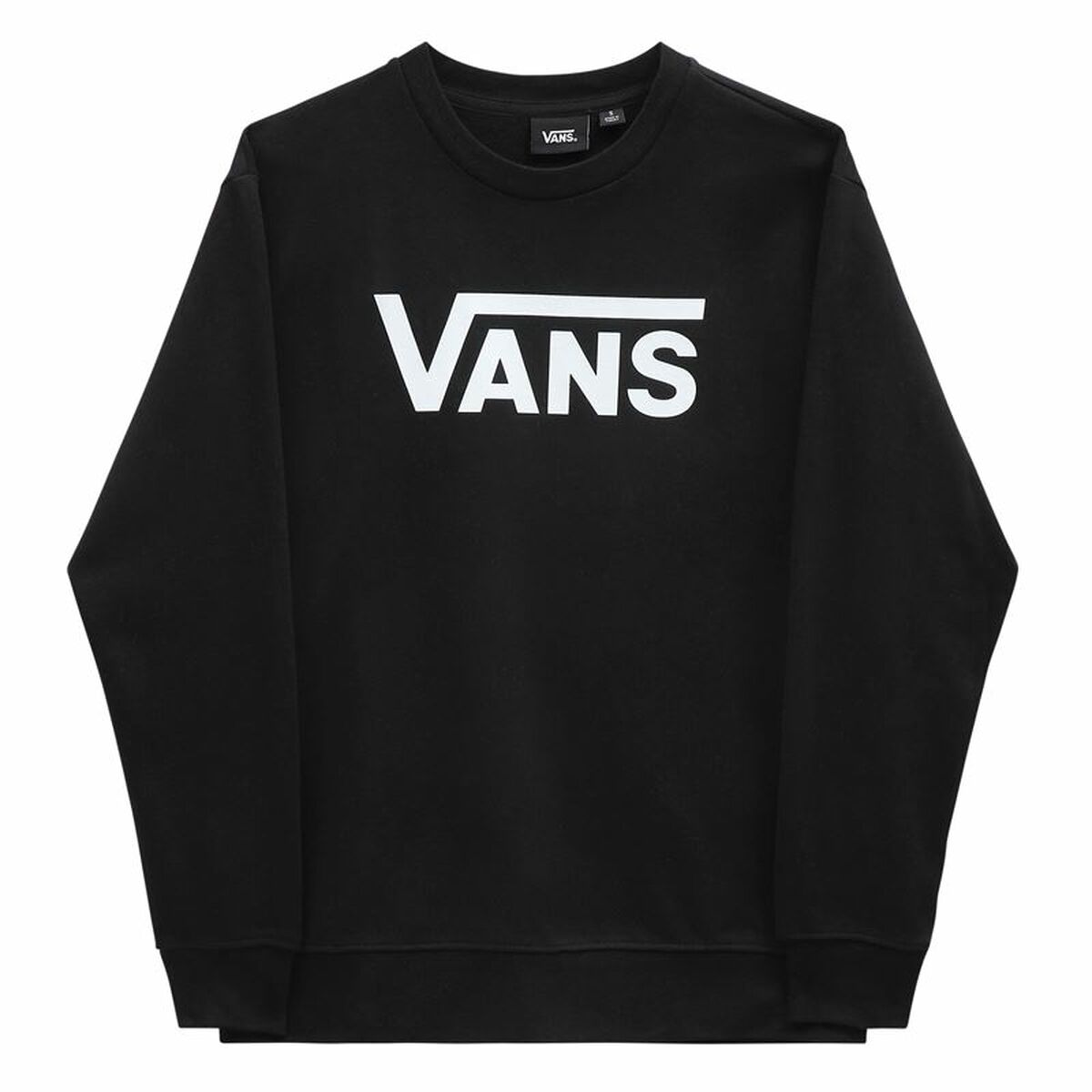 Hanorac fără Glugă Femei Vans Drop V Logo BFF Crew Negru