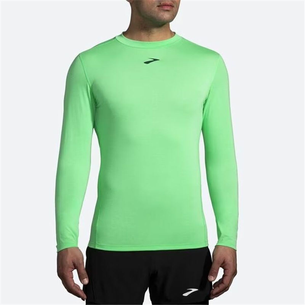 Tricou cu Mânecă Lungă Bărbați Brooks High Point Verde