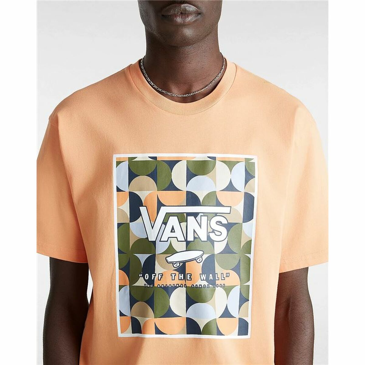 Tricou cu Mânecă Scurtă Bărbați Vans VN0A5E7YD051 Portocaliu