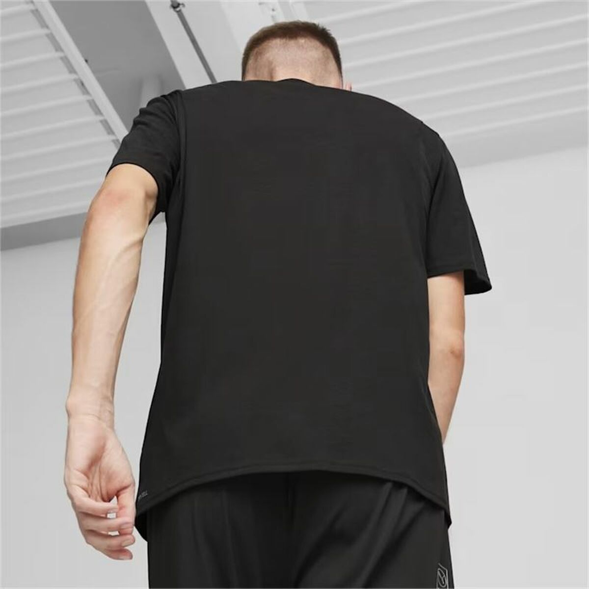 Tricou cu Mânecă Scurtă Bărbați Puma FIT Triblend Negru