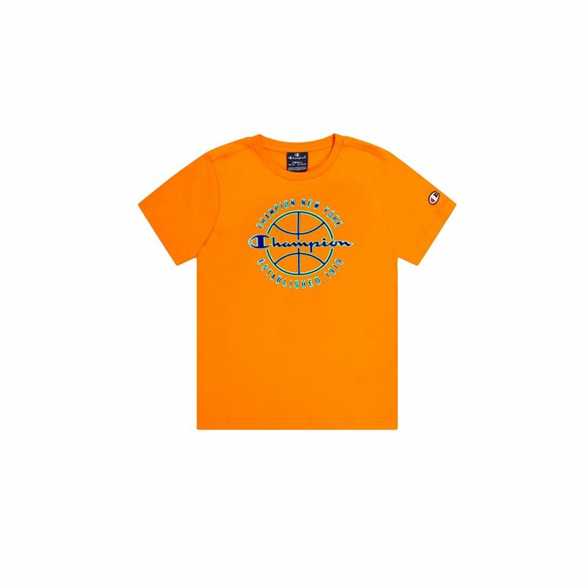 Tricou cu Mânecă Scurtă Bărbați Champion Crewneck Galben