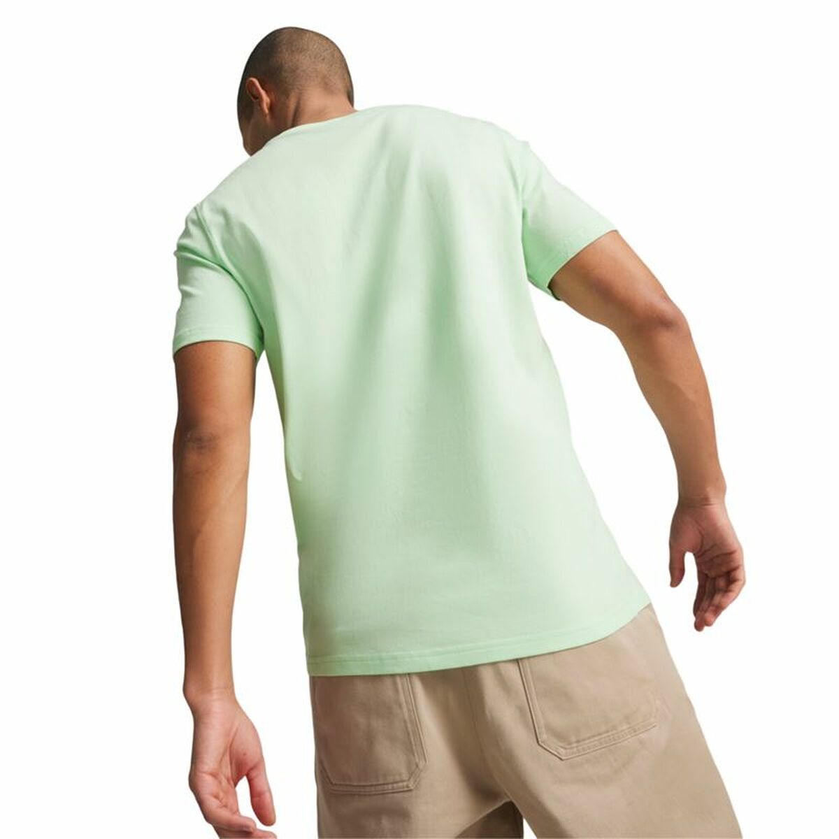 Tricou cu Mânecă Scurtă Bărbați Puma POWER Graphic  Cyan