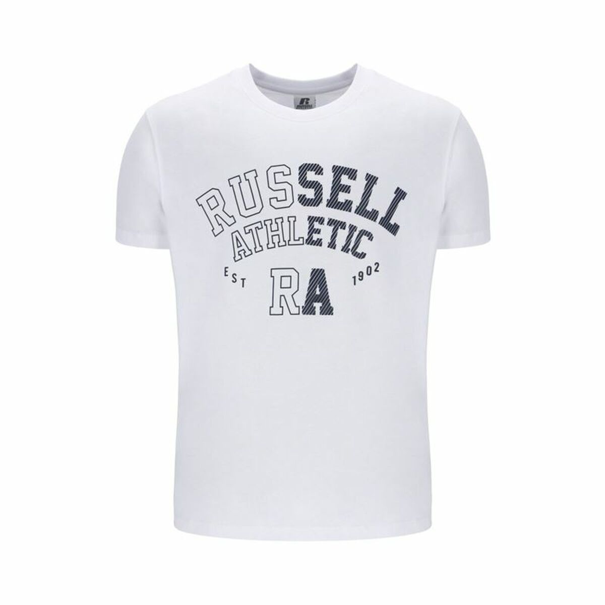 Tricou cu Mânecă Scurtă Bărbați Russell Athletic AMT A40071 Alb