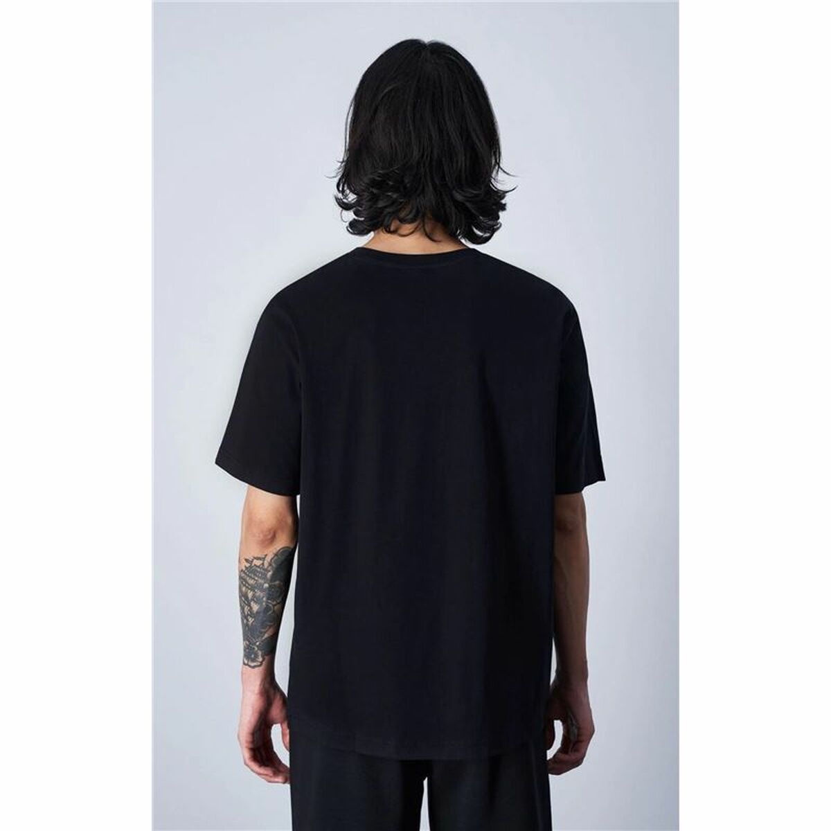 Tricou cu Mânecă Scurtă Bărbați Champion Crewneck Negru