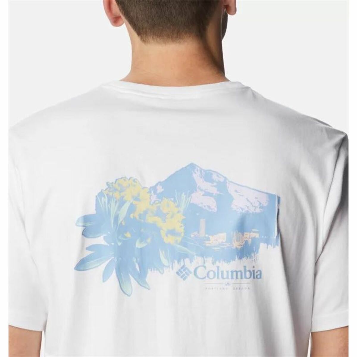 Tricou cu Mânecă Scurtă Bărbați Columbia Explorers Canyon™ Alb