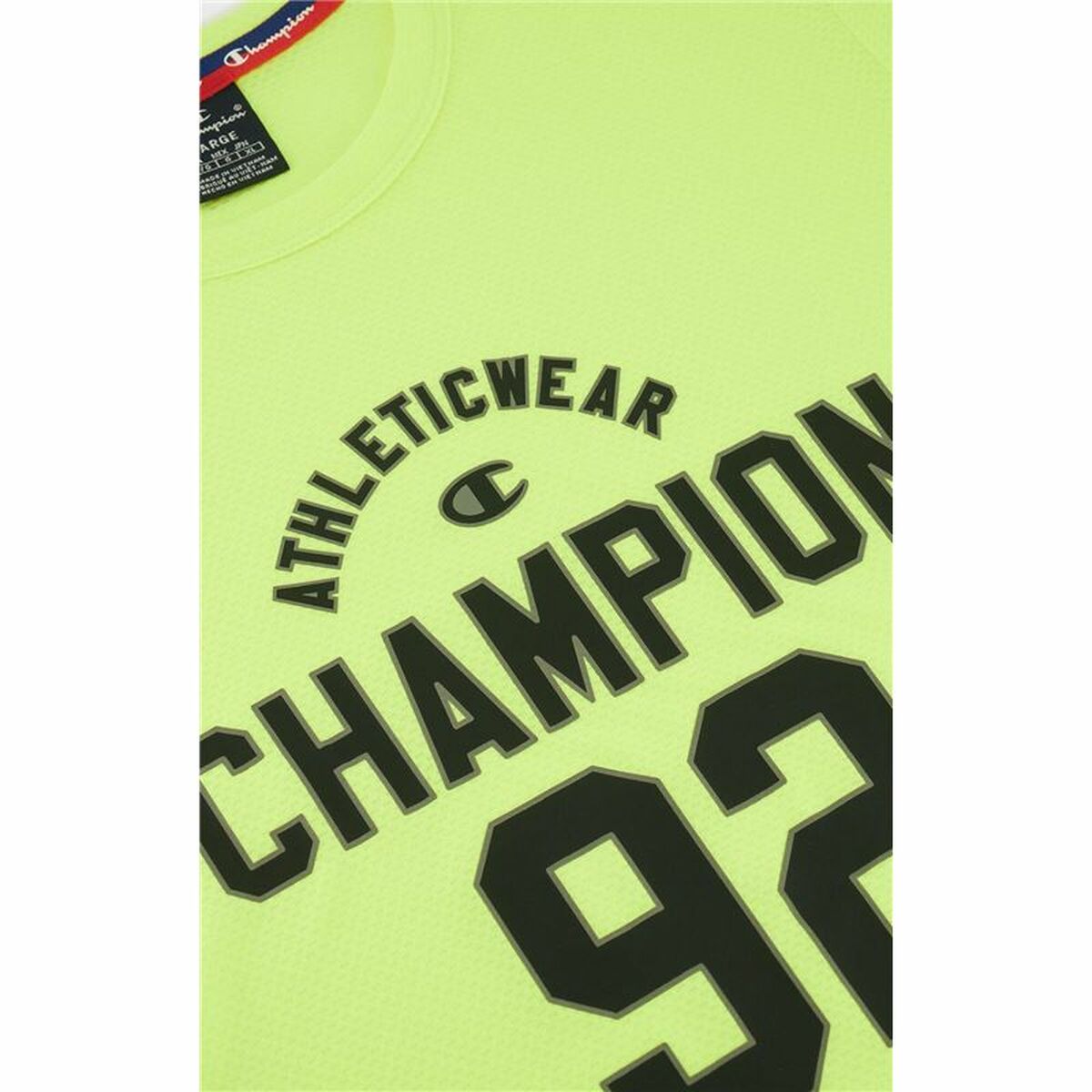Tricou cu Mânecă Scurtă Bărbați Champion Crewneck Galben