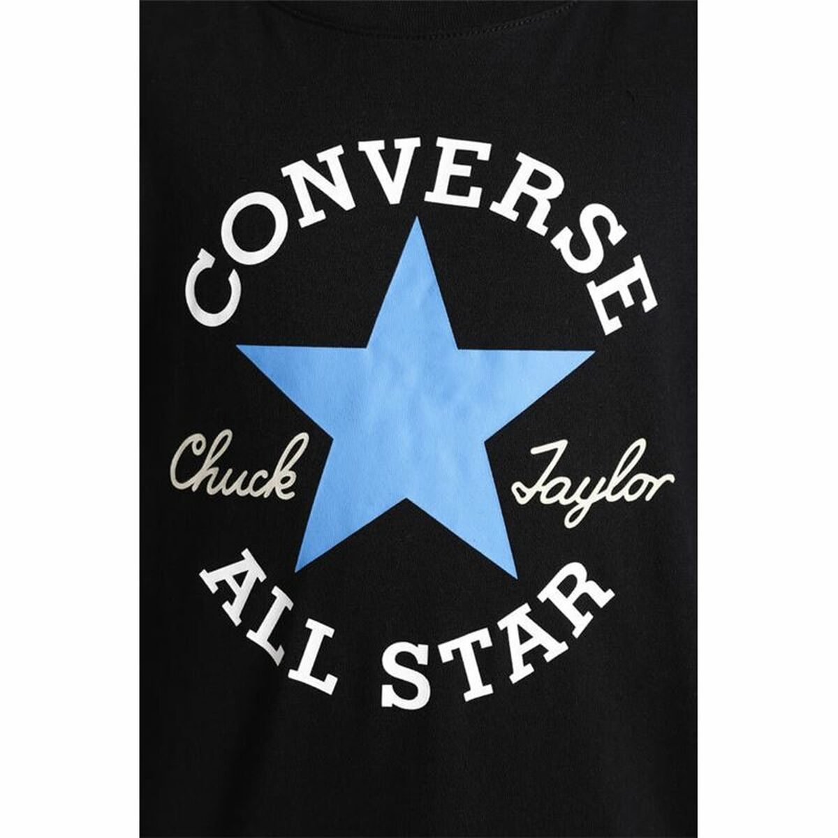 Tricou cu Mânecă Scurtă pentru Copii Converse Sustainable Core Negru