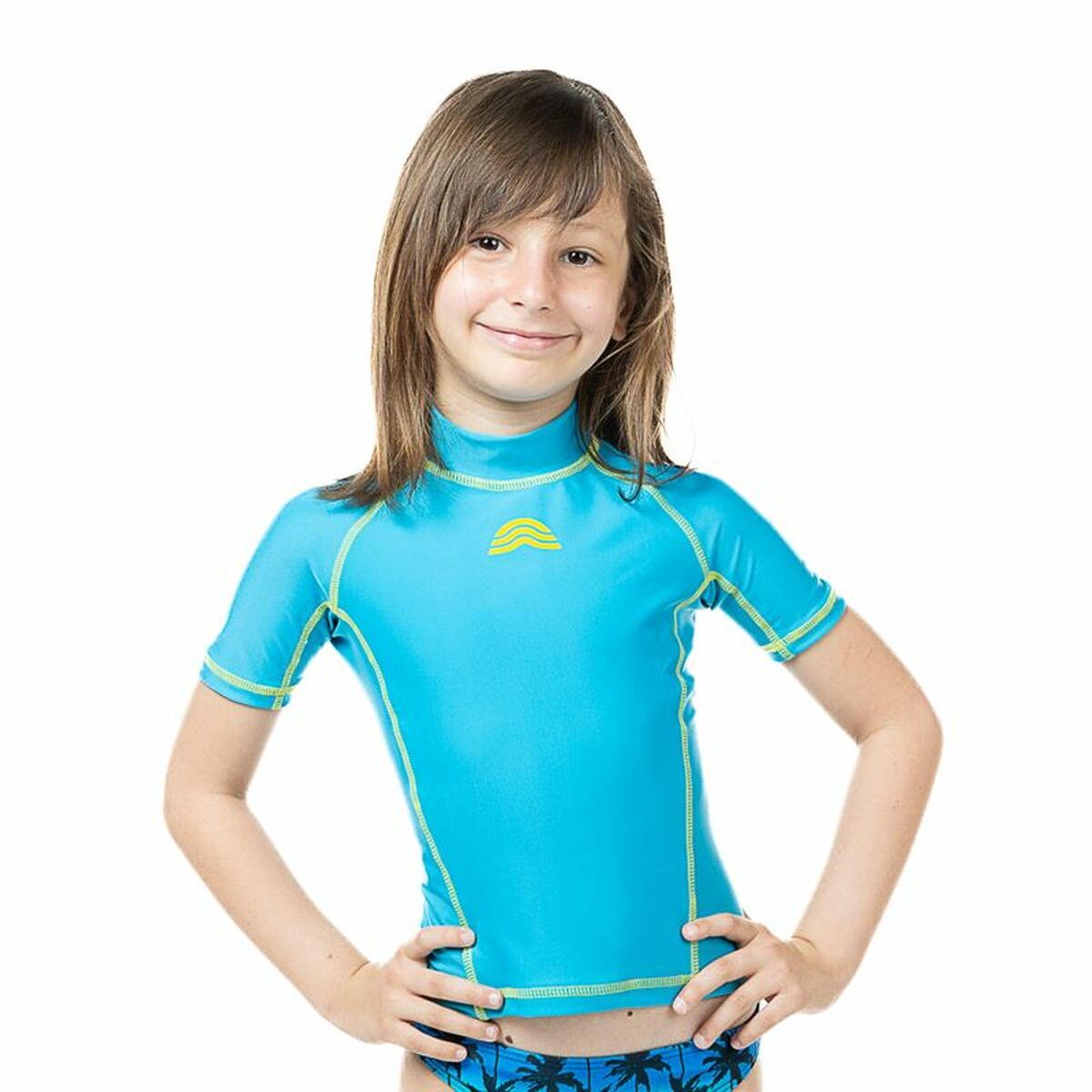 Tricou cu Mânecă Scurtă Bărbați Aquarapid UV Turquoise