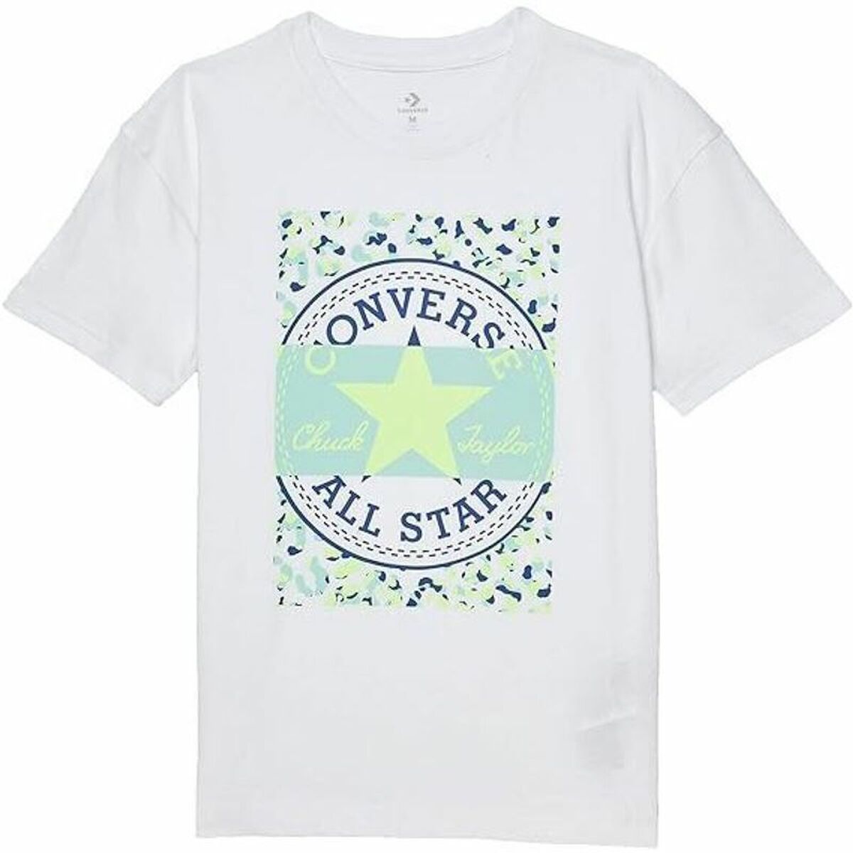 Tricou cu Mânecă Scurtă pentru Copii Converse Boyfriend Graphicrt Alb