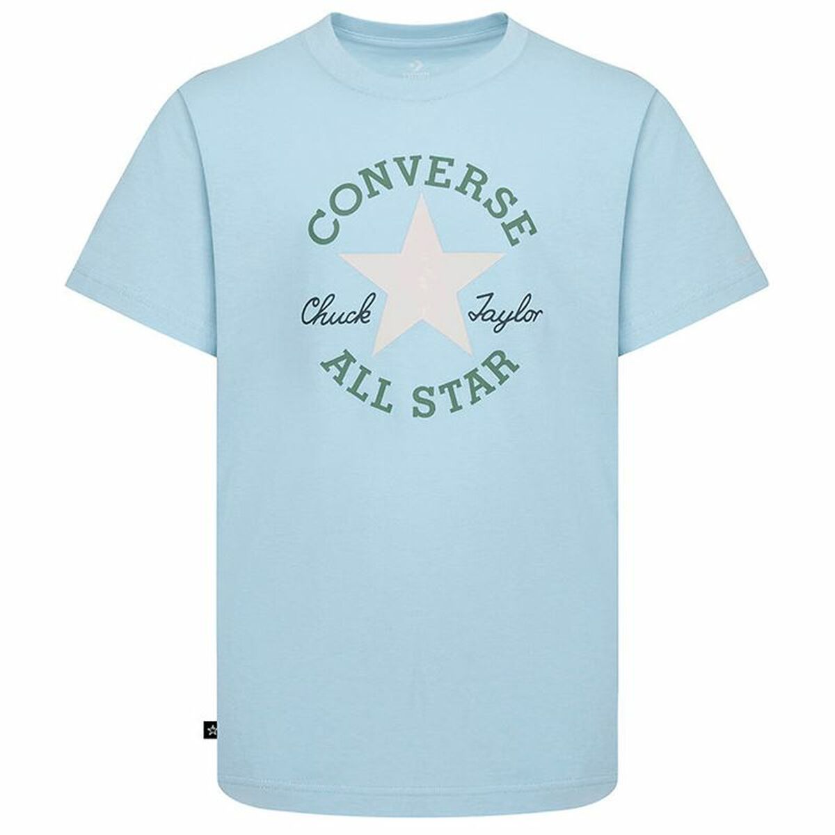 Tricou cu Mânecă Scurtă pentru Copii Converse Sustainable Core Sse Albastru celest