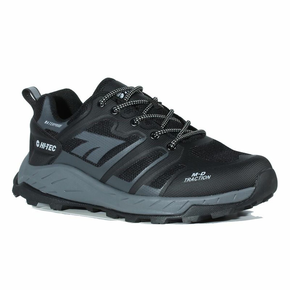 Pantofi trail pentru bărbați (alergare montană) Hi-Tec Toubkal Low Waterproof Negru
