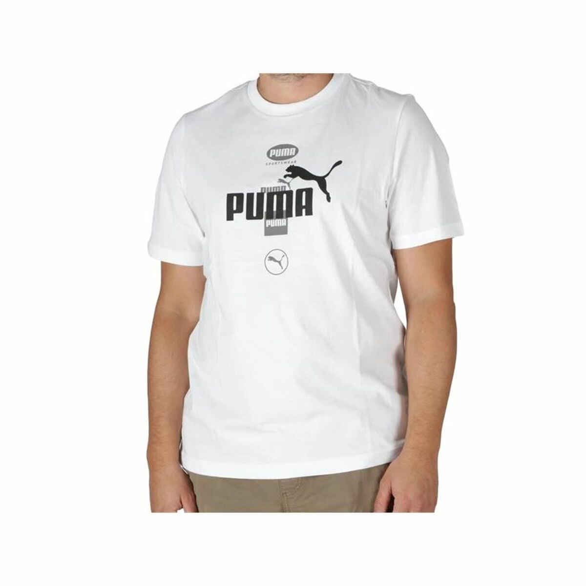 Tricou cu Mânecă Scurtă Bărbați Puma Puma Power Graphic