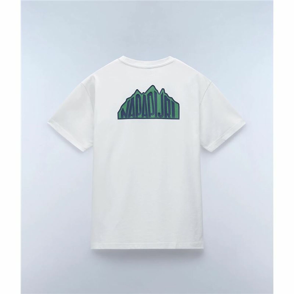 Tricou cu Mânecă Scurtă Bărbați Napapijri S-Linth Ss Alb