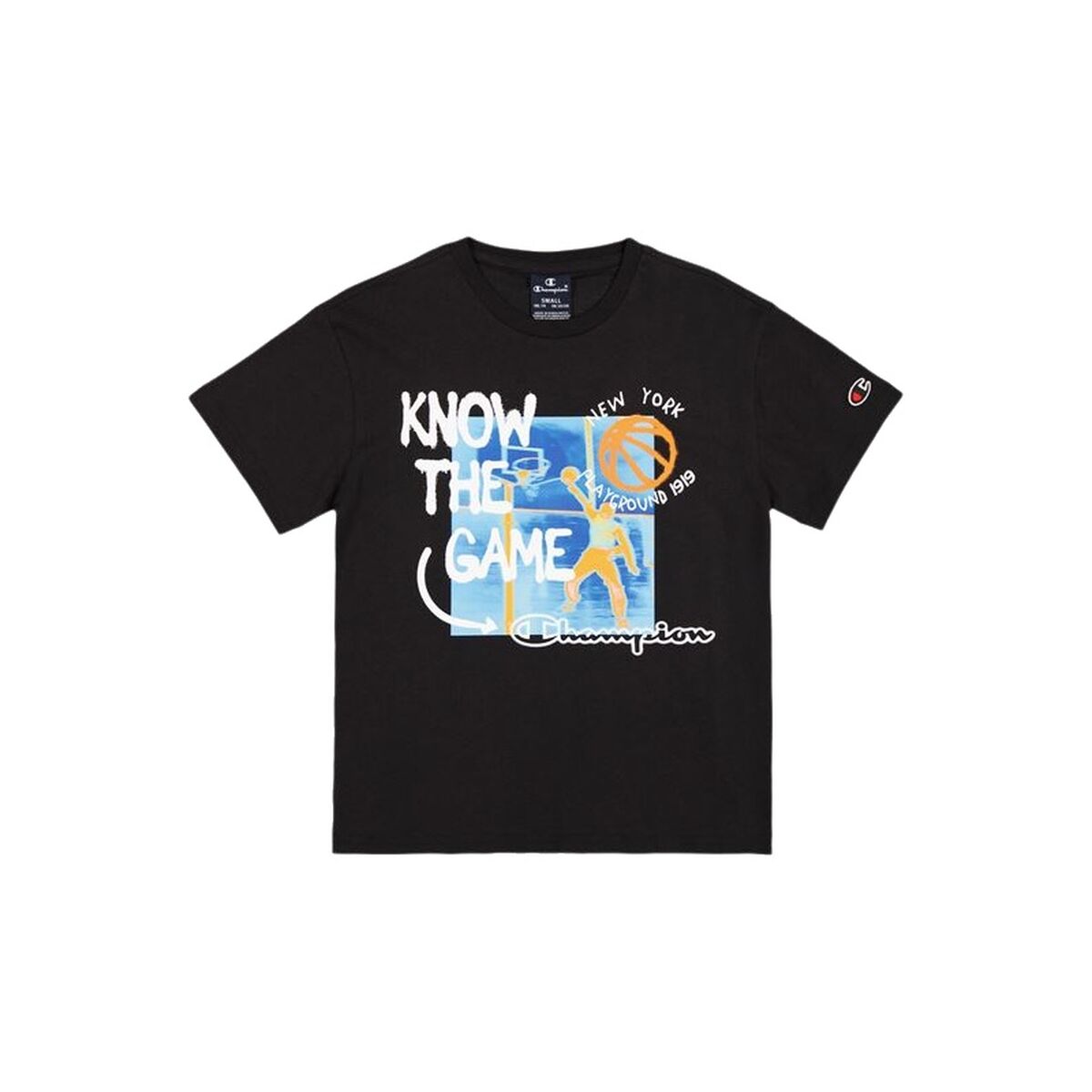 Tricou Sport cu Mânecă Scurtă Champion Negru