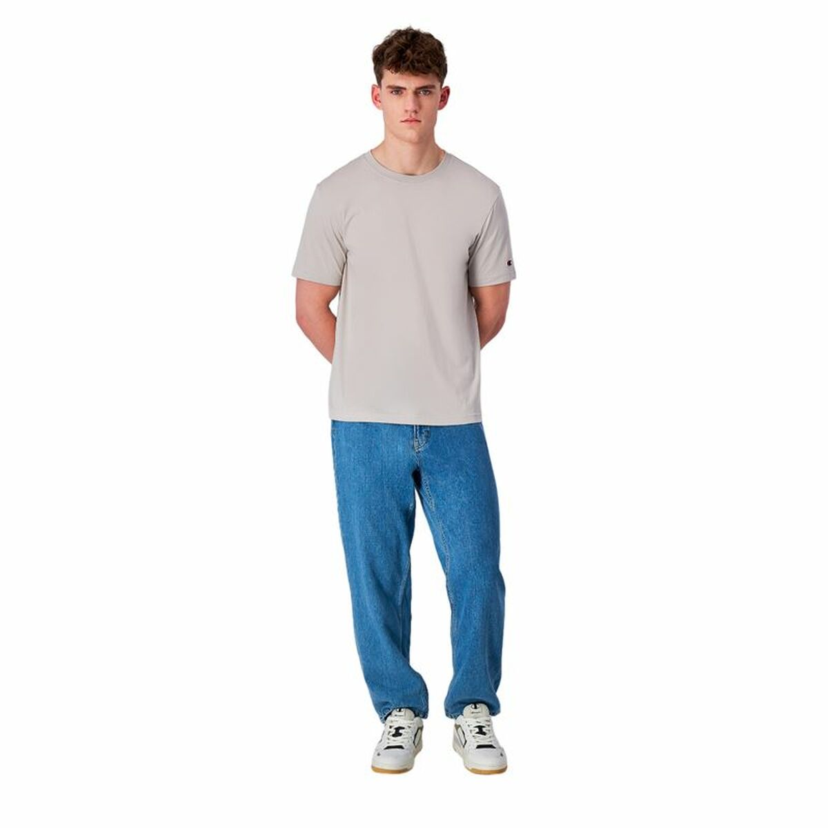 Tricou cu Mânecă Scurtă Bărbați Champion Negru 2 Unități