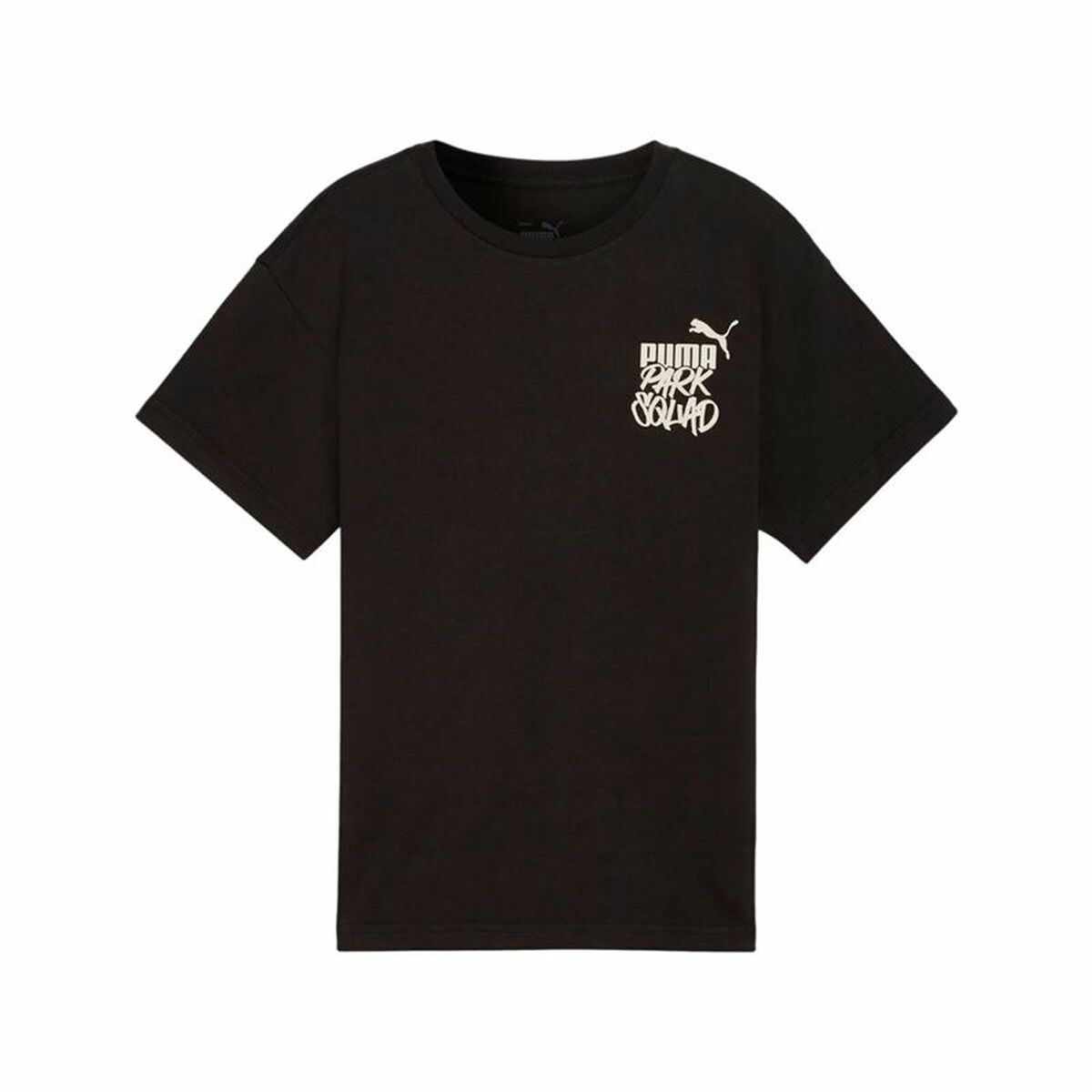 Tricou cu Mânecă Scurtă pentru Copii Puma Essenntials+ Mid 90S Graphic Negru
