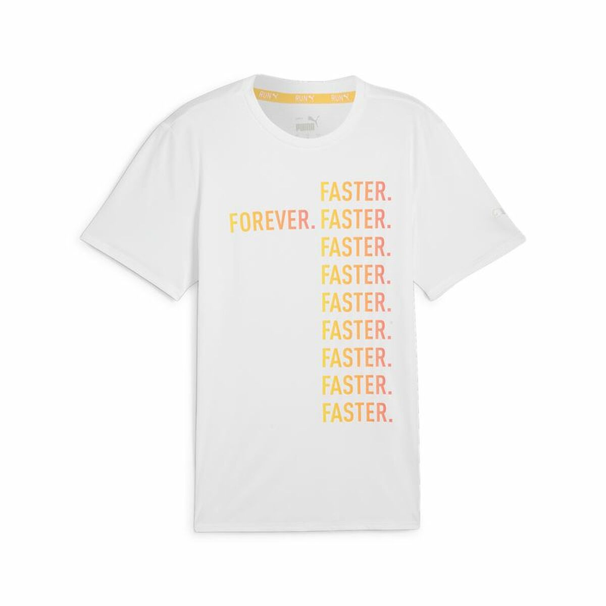 Tricou Sport cu Mânecă Scurtă Puma Run Favorites Forever Faster Alb