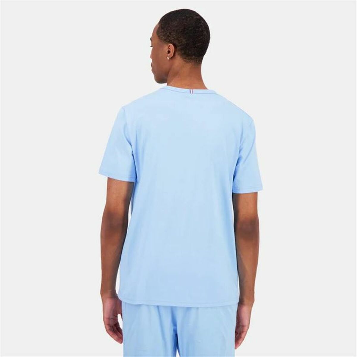 Tricou cu Mânecă Scurtă Bărbați Le coq sportif Monochrome N°3 Acvamarin