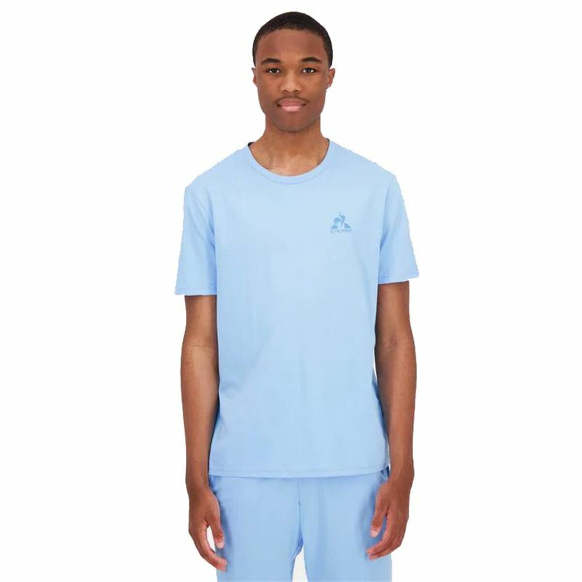 Tricou cu Mânecă Scurtă Bărbați Le coq sportif Monochrome N°3 Acvamarin