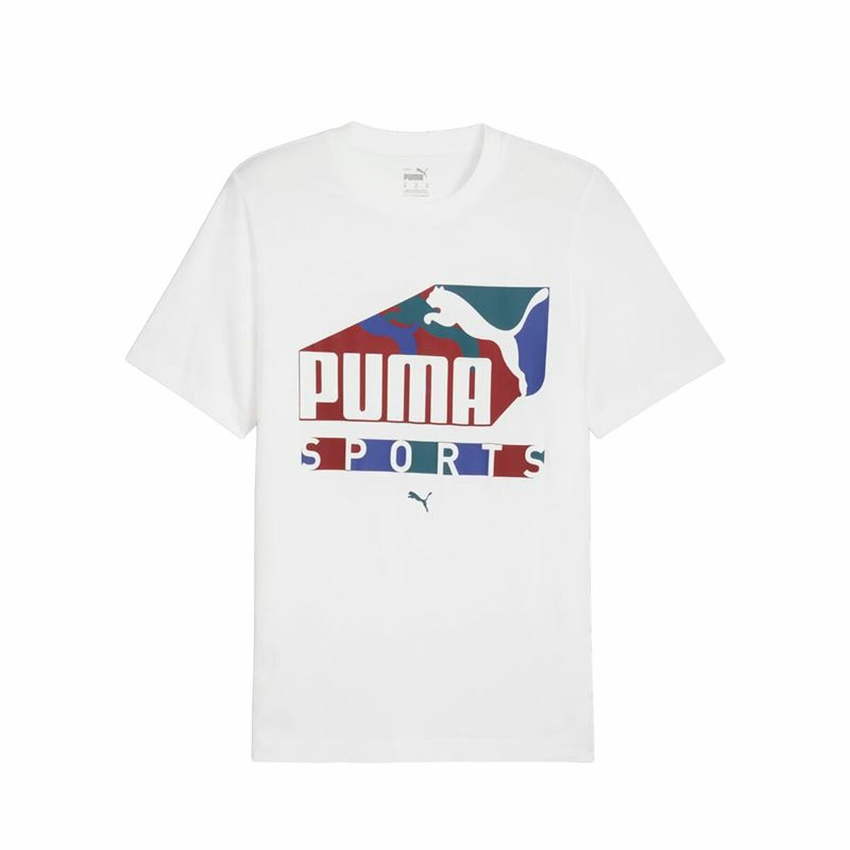 Tricou cu Mânecă Scurtă Bărbați Puma Alb
