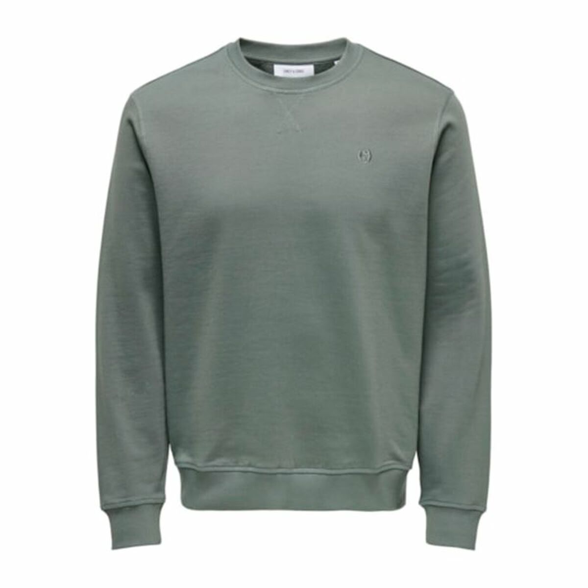 Hanorac fără Glugă Bărbați Only & Sons Onsdan Unshed Reg Crew Neck Verde inchis
