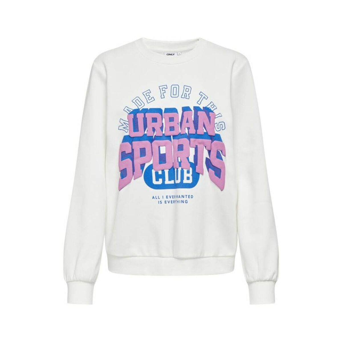 Hanorac fără Glugă Femei Only Onlkimmie Alb