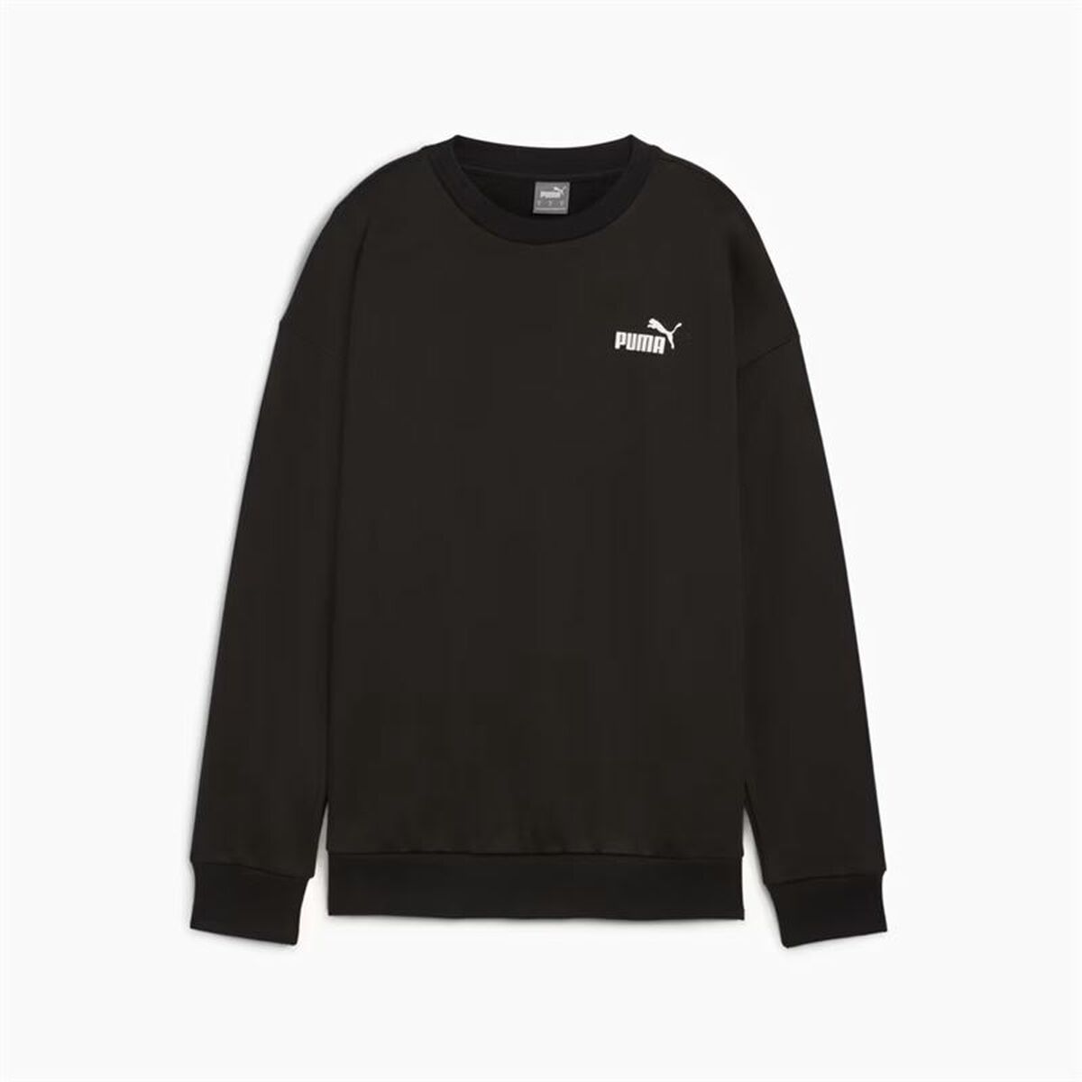 Hanorac fără Glugă Femei Puma Essentials+ Relaxed Small Logo Crew Fl Negru