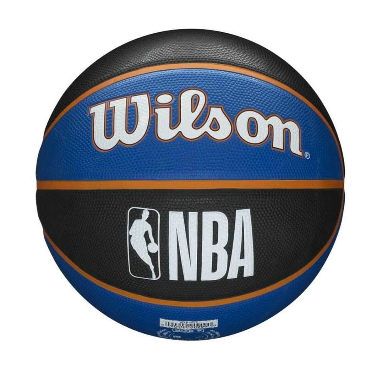 Minge de Baschet Wilson NBA Team Tribute Knicks Albastru 7 Cauciuc