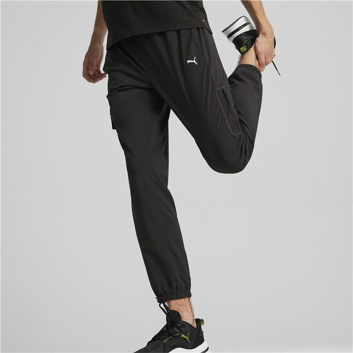 Pantalon de Trening pentru Adulți Puma Flex Woven Cargo Negru Bărbați