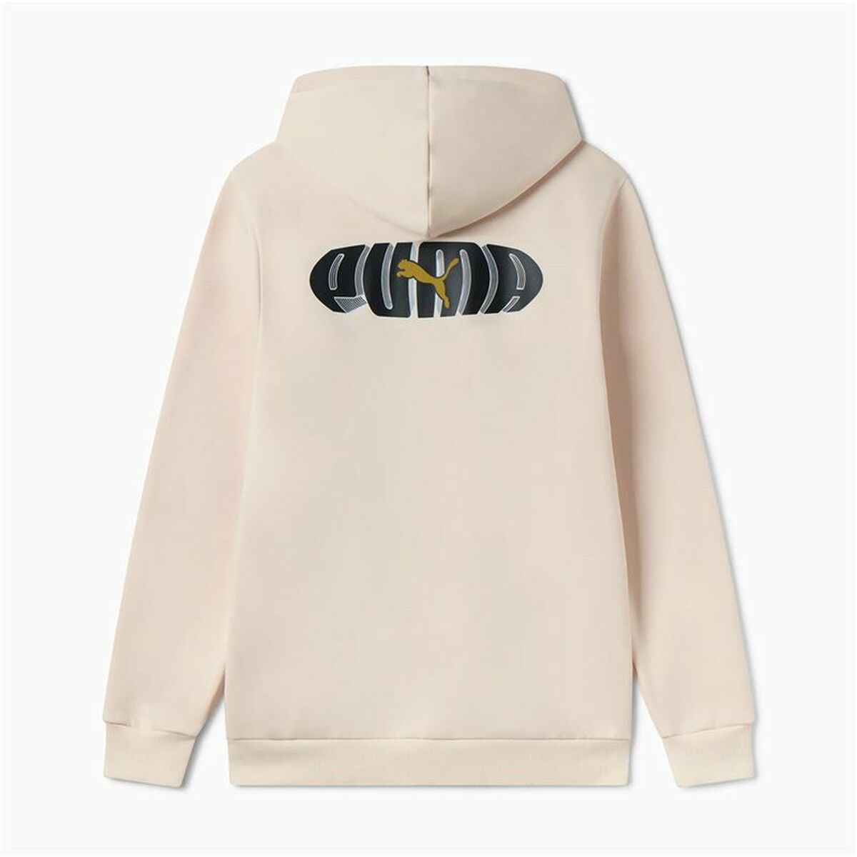 Hanorac cu Glugă Bărbați Puma Essentials+ Graphic Hoodie Fz Bej