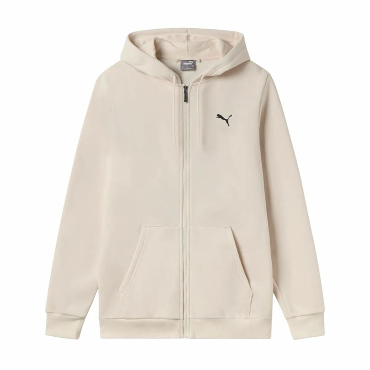 Hanorac cu Glugă Bărbați Puma Essentials+ Graphic Hoodie Fz Bej