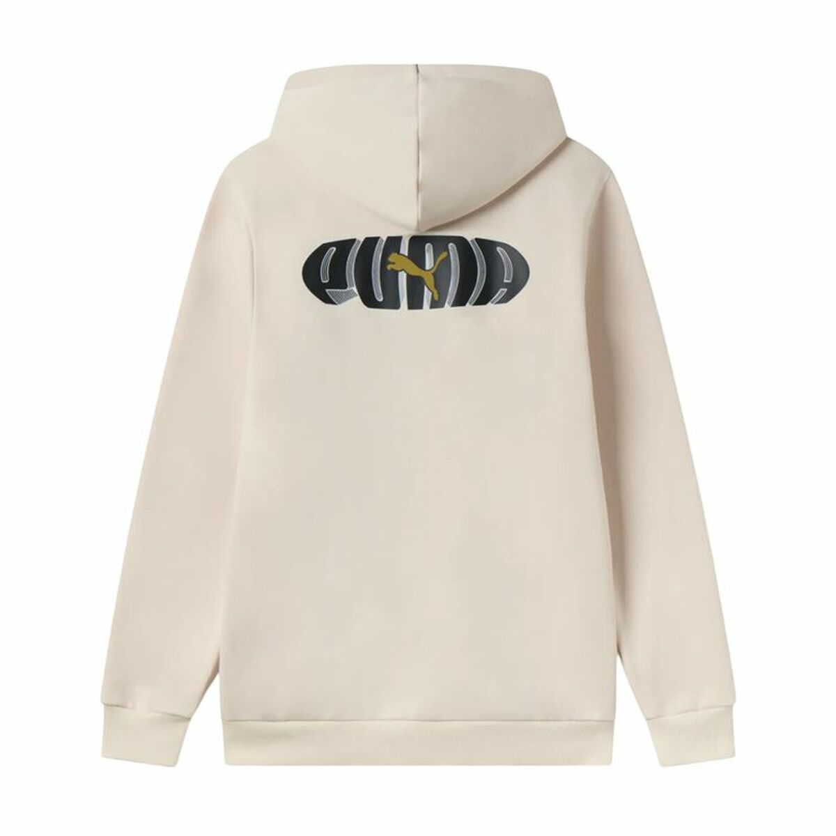 Hanorac cu Glugă Bărbați Puma Essentials+ Graphic Hoodie Fz Bej