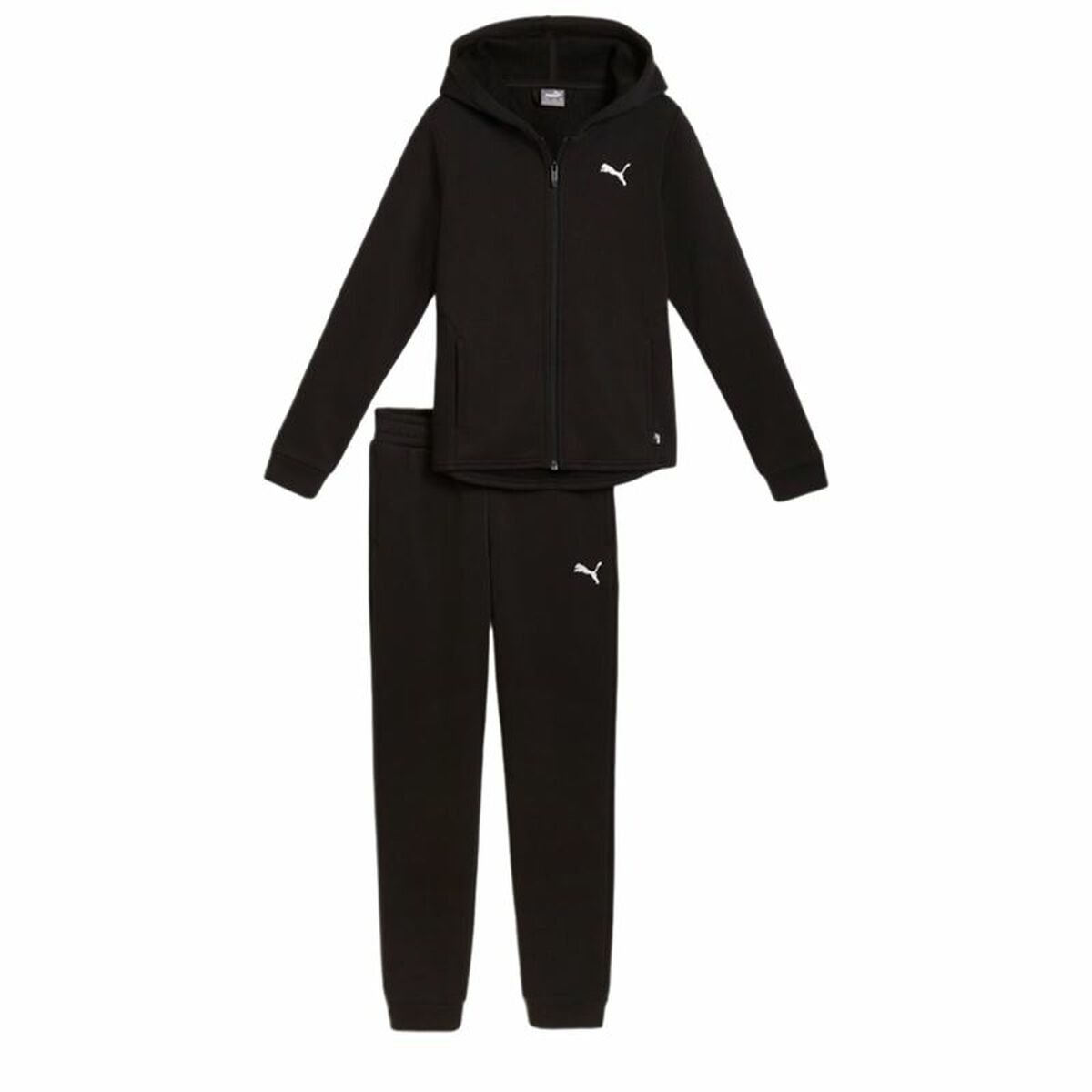 Trening Copii Puma Hooded Sweat Suit Flecce Cl Negru