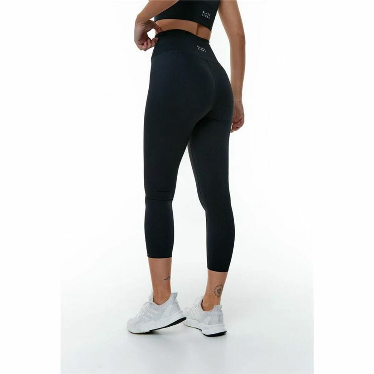 Colanți Sport de Damă Black Limba Capri Rocket Negru