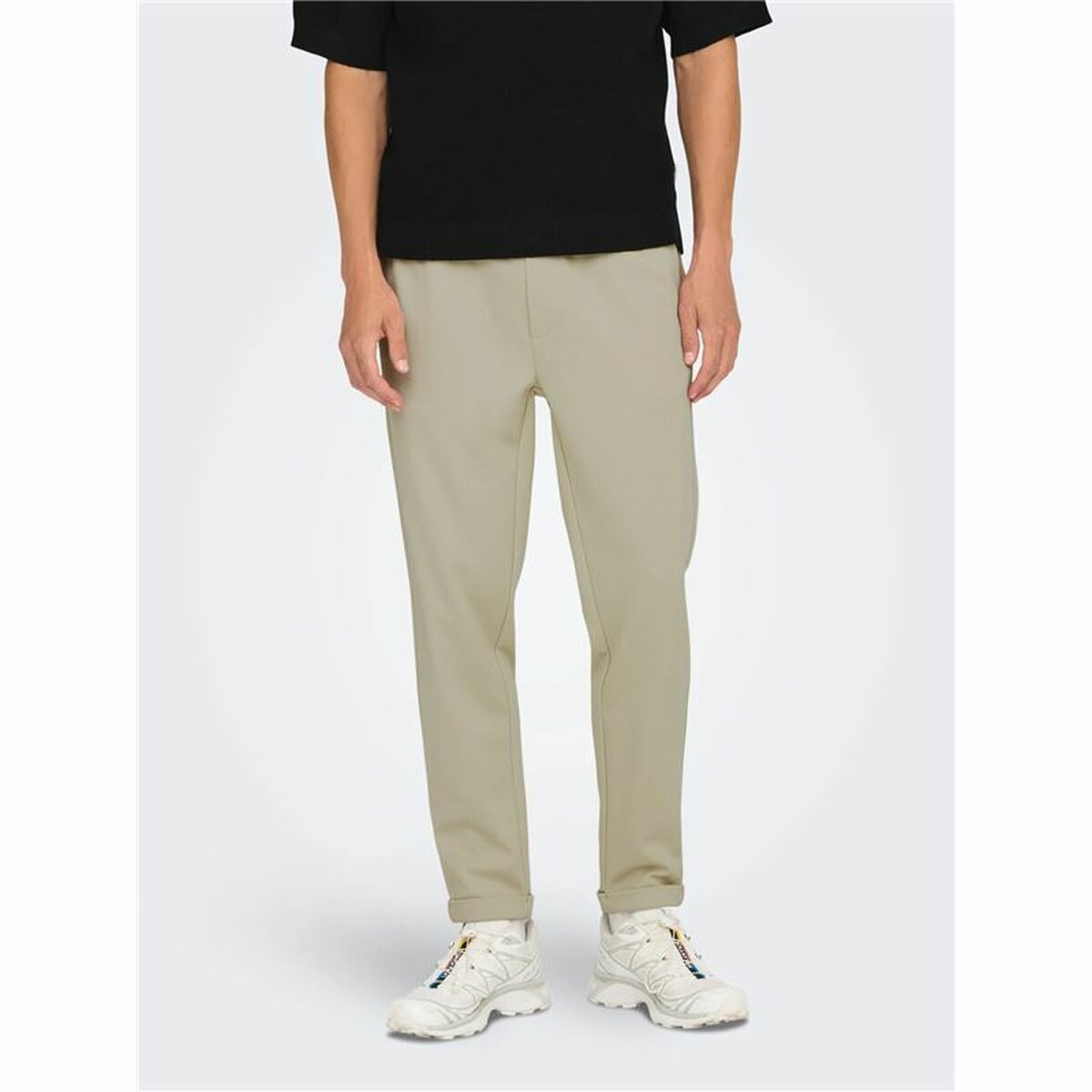 Pantalon de Trening pentru Adulți Only & Sons Onslinus Crop Tap 0192 Bej Bărbați