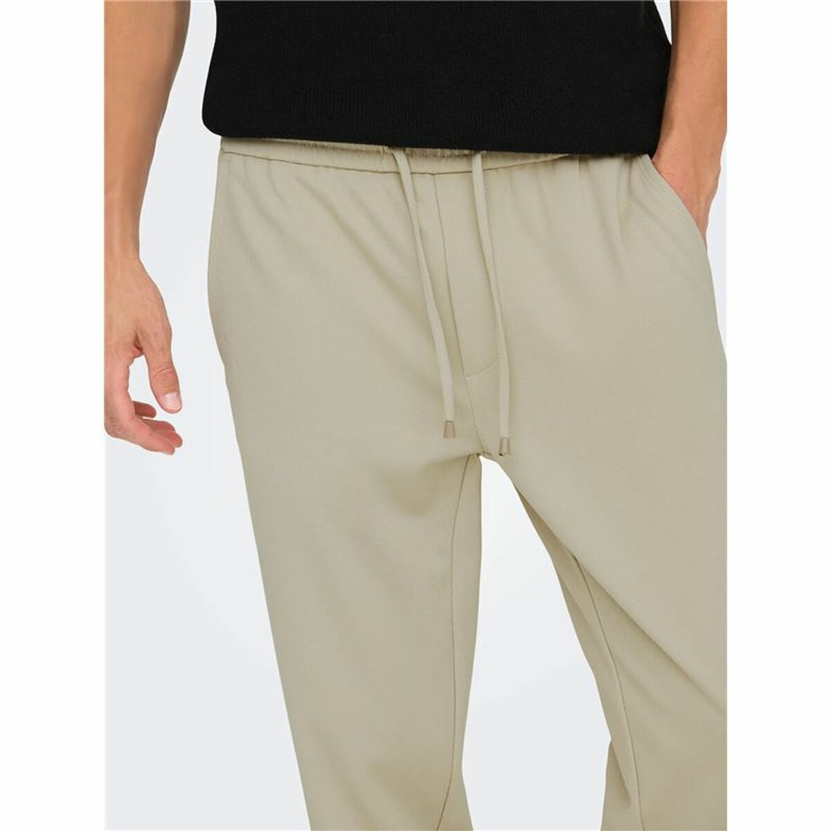Pantalon de Trening pentru Adulți Only & Sons Onslinus Crop Tap 0192 Bej Bărbați