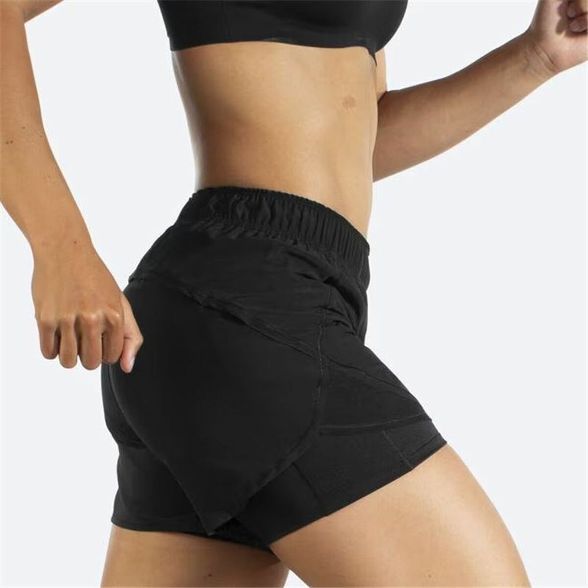 Pantaloni Scurți Sport pentru Damă Brooks Chaser 5" 2-in-1 Negru