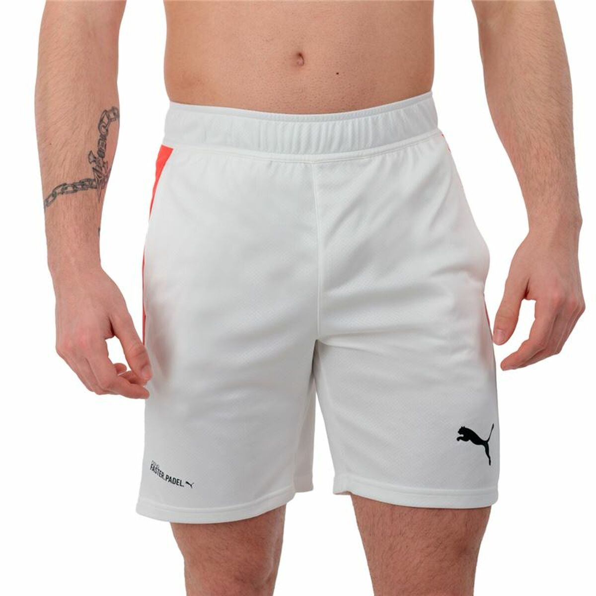 Pantaloni Scurți Sport pentru Bărbați Puma Individual Alb