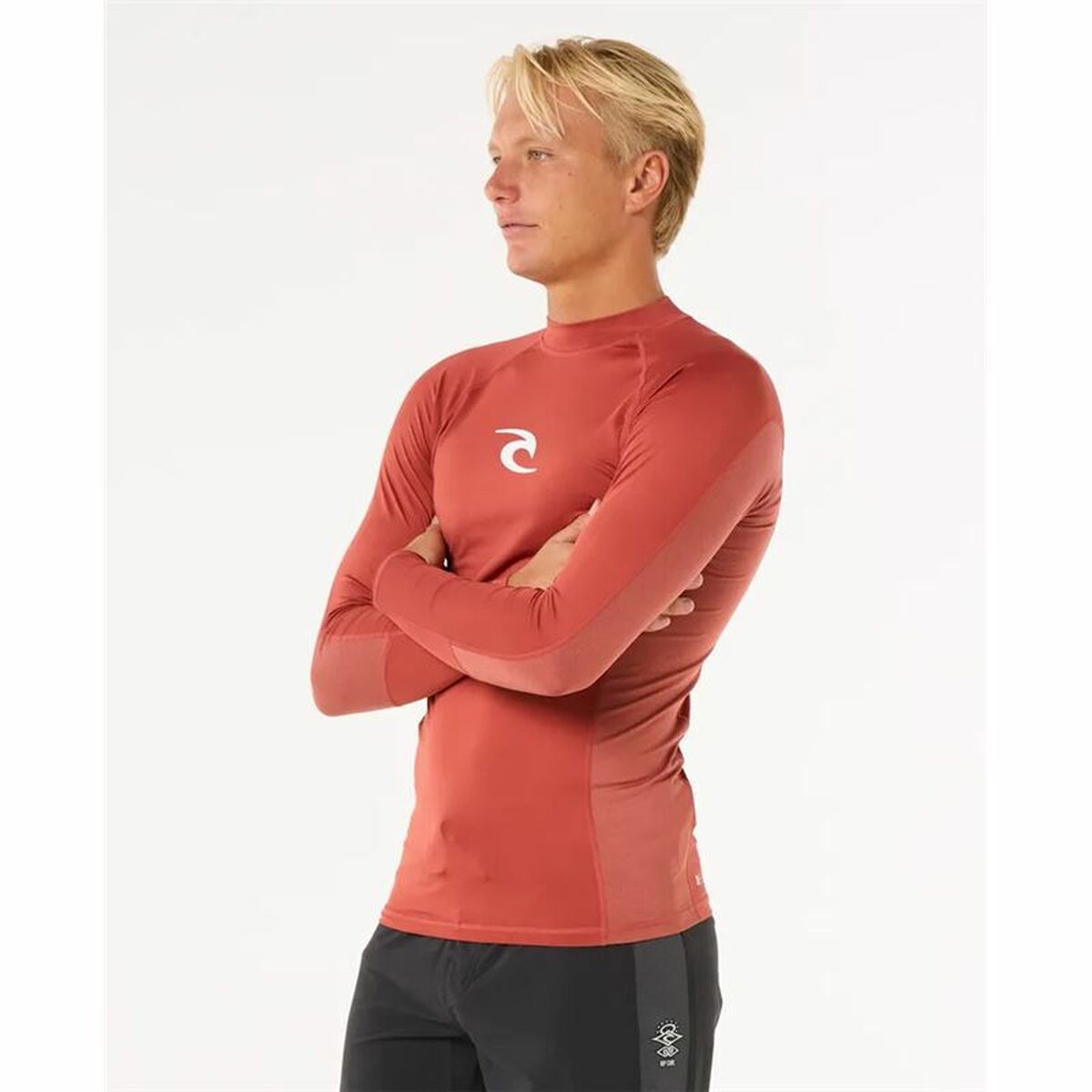 Tricou de baie Rip Curl Waves Upf Perf L/S Roșu Surf