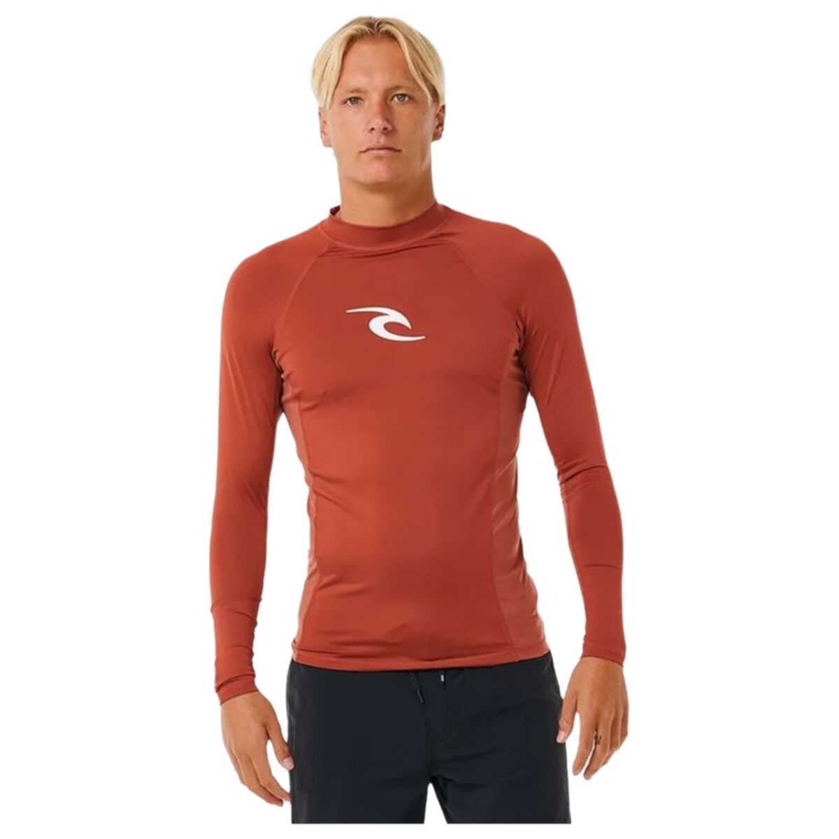 Tricou de baie Rip Curl Waves Upf Perf L/S Roșu Surf