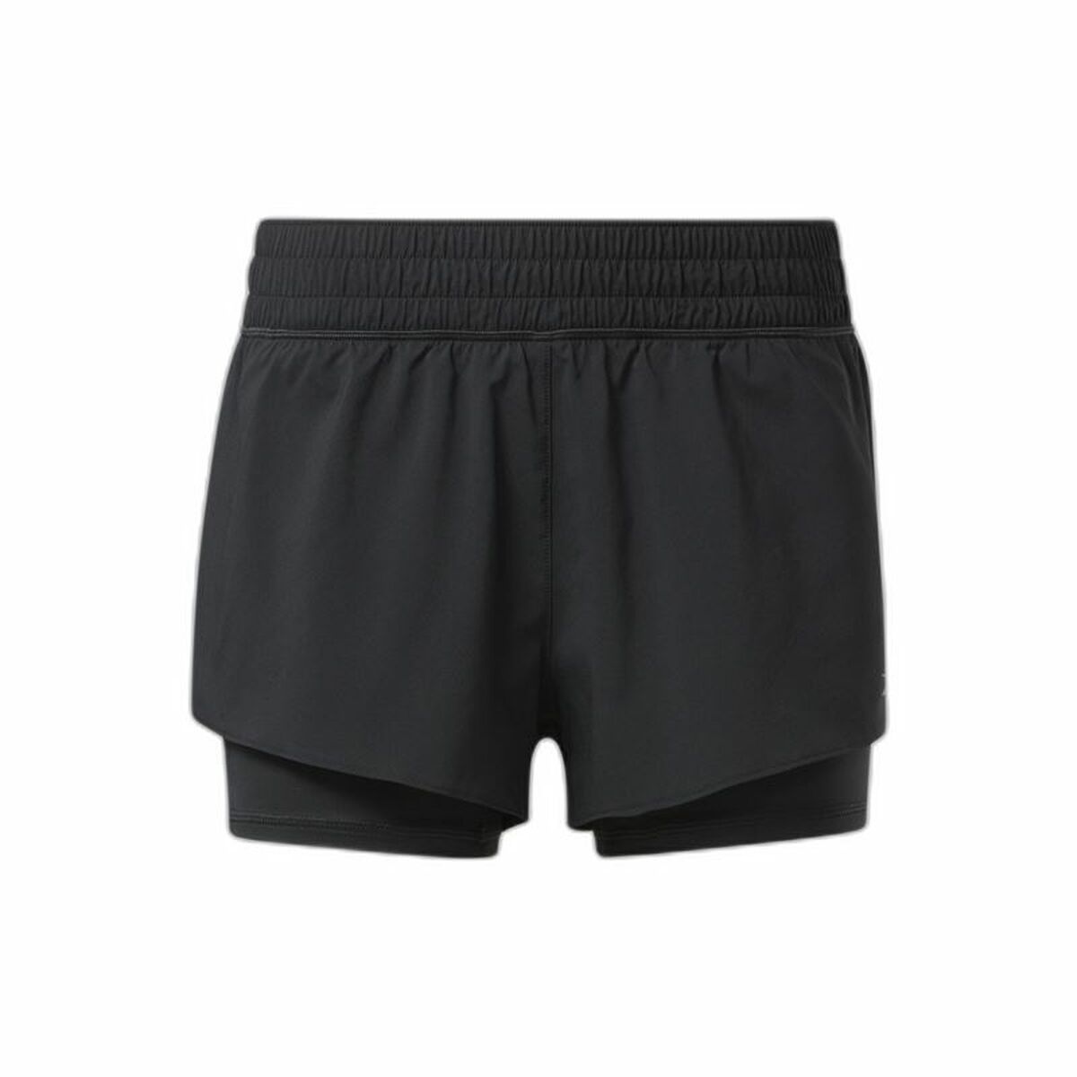 Pantaloni Scurți Sport pentru Damă Reebok Wor Run 2 In 1 Short Negru