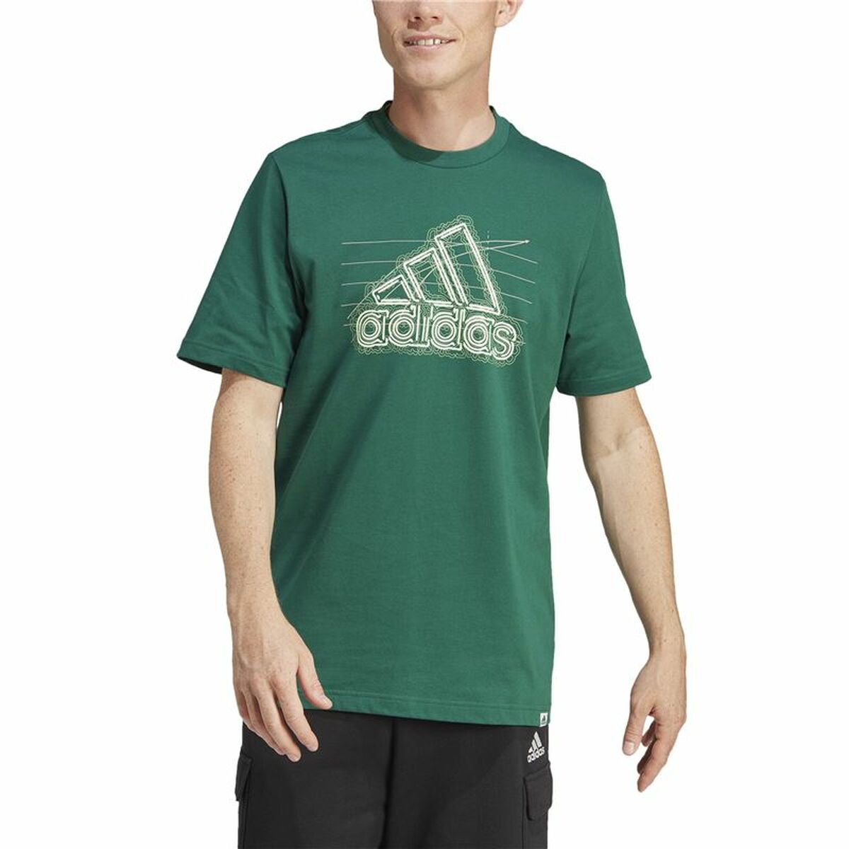 Tricou cu Mânecă Scurtă Bărbați Adidas Growth Bos XS