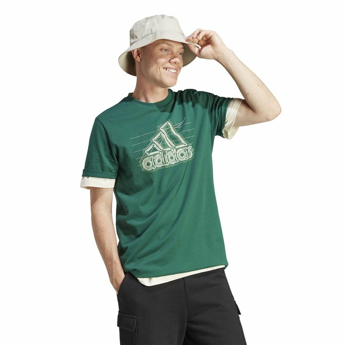 Tricou cu Mânecă Scurtă Bărbați Adidas Growth Bos XS