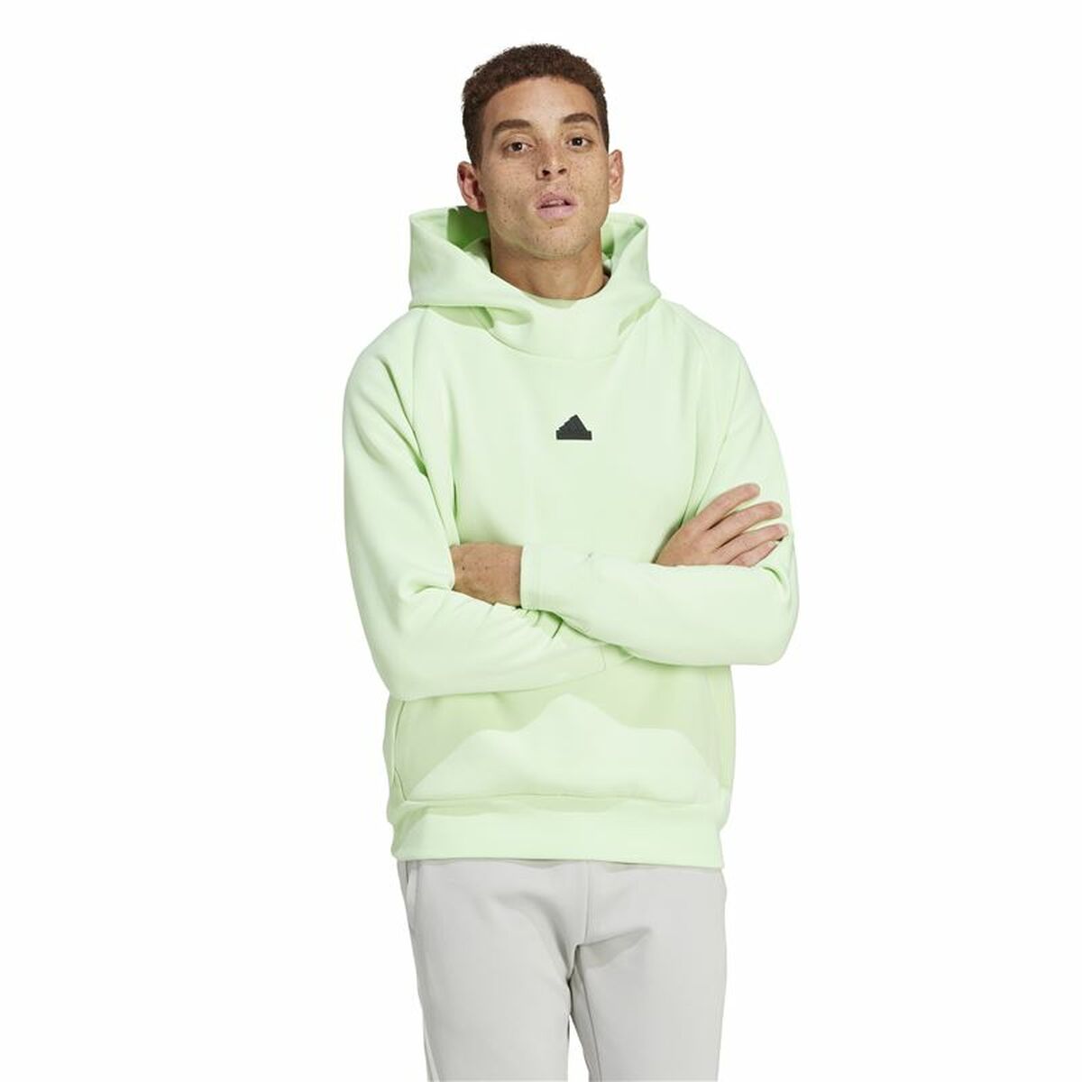 Hanorac cu Glugă Bărbați Adidas Z.N.E. Verde XXL