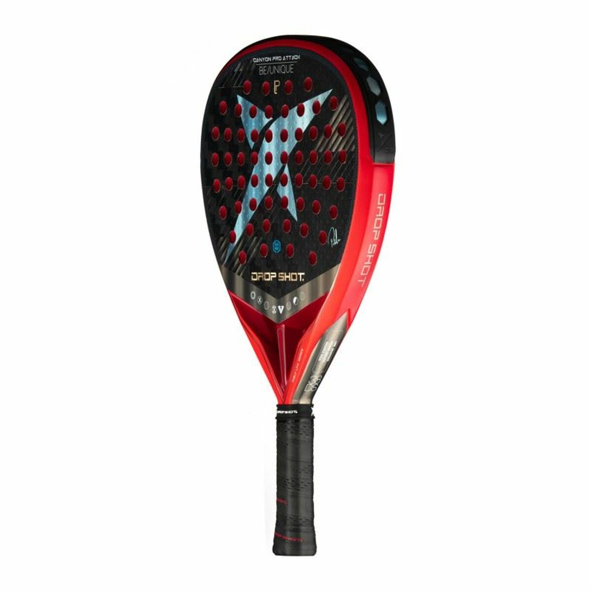 Paletă de Padel Drop Shot Canyon Pro Attack Negru