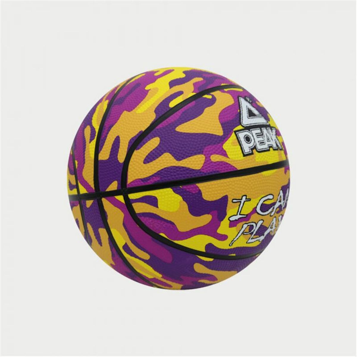 Minge de Baschet Peak Peak Camo Ball Galben Mov (Mărimea 5)